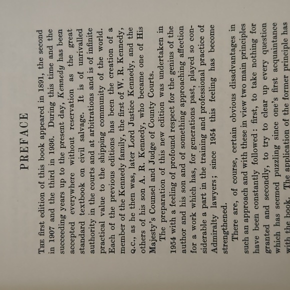 Kennedy's Civil Salvage - Fourth Edition - 1958 - Picture 2 of 14